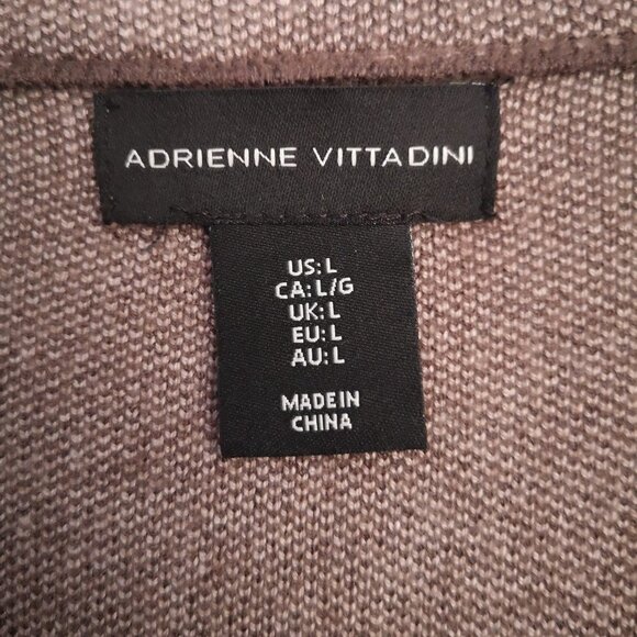 NWT Adrienne Vittadini Ladies Size Large Brown Straight Fit Knit Blazer - Picture 4 of 14